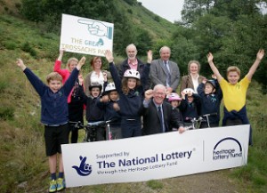 Trossachs Primary School pupils and Bruce Crawford MSP name The Great Trossachs Path.