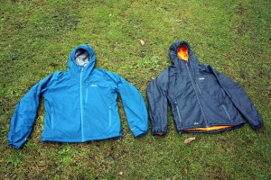 Rab Strata (left) and Xenon X (right)