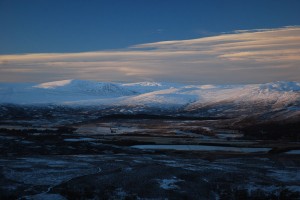 The Monadhliath from across Strathspey