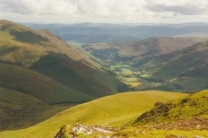 Glen Lyon from Carn Gorm, the first Munro on the round