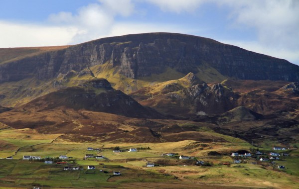 The Quiraing landslide viewed from Staffin