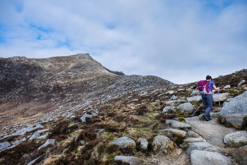 Using the path on Goatfell, Arran