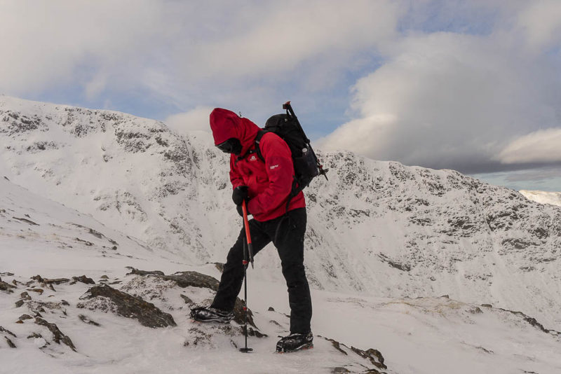 Michael of clan Mcgregor, feeling winter’s pinch on Beinn a’ Bheithir.