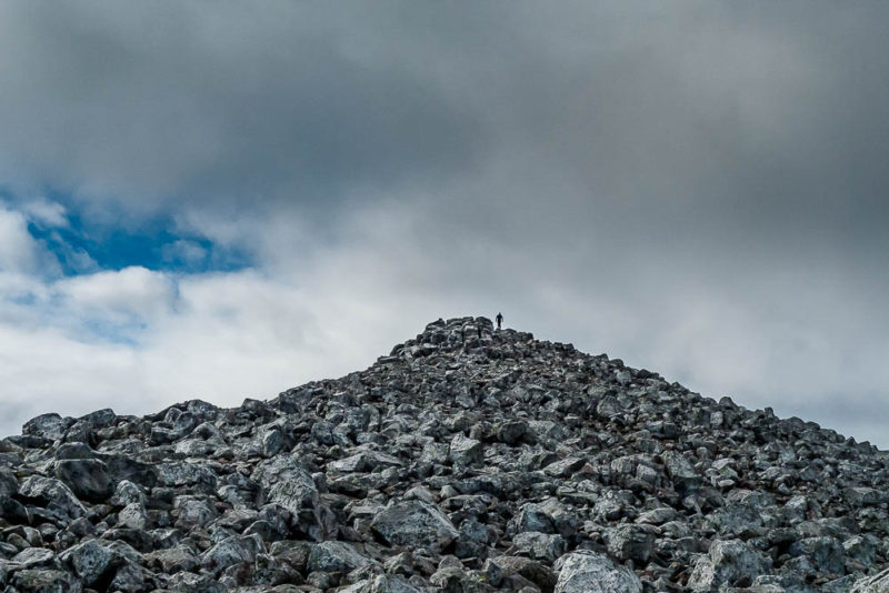 The talus covered summit of Scheihallion - refuge of faeries?