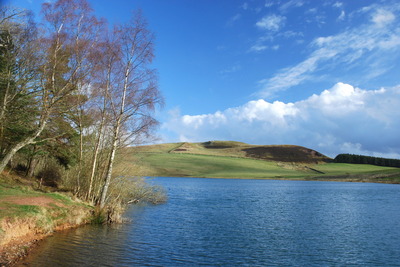 Cauldshiels Loch and the River Tweed, Melrose