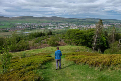 Croy Hill and the Antonine Wall, near Kilsyth