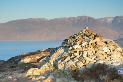 Plockton Crags and the two lochs