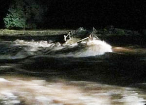 carnachuin The bridge being washed away. Photo - Thomas MacDonell
