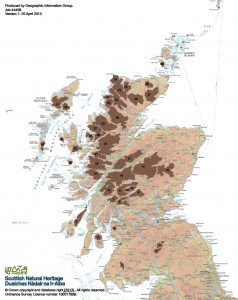 SNH Wild Land map - click to enlarge