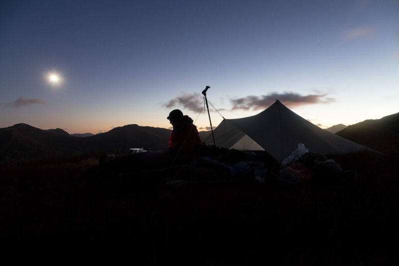 At the start of the season, a frosty wind on the North Glen Shiel ridge