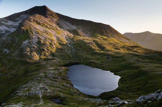 The Mamores - one of my favourite ever camps -  a dry year and a breeze meant a pitch near the lake was possible