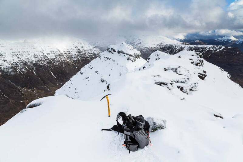 The 2nd of Beinn Alligin’s Horns – a tricky solo day in mixed conditions, not for the beginner - March