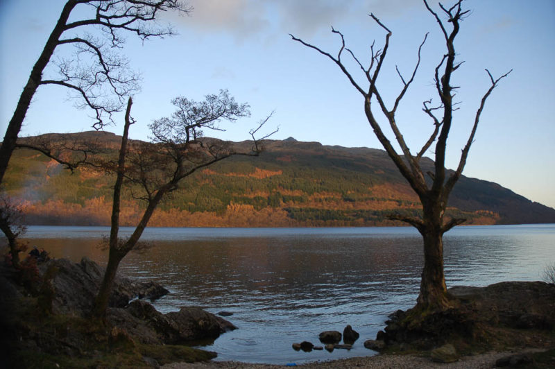 Loch Lomond shores north of Tarbet